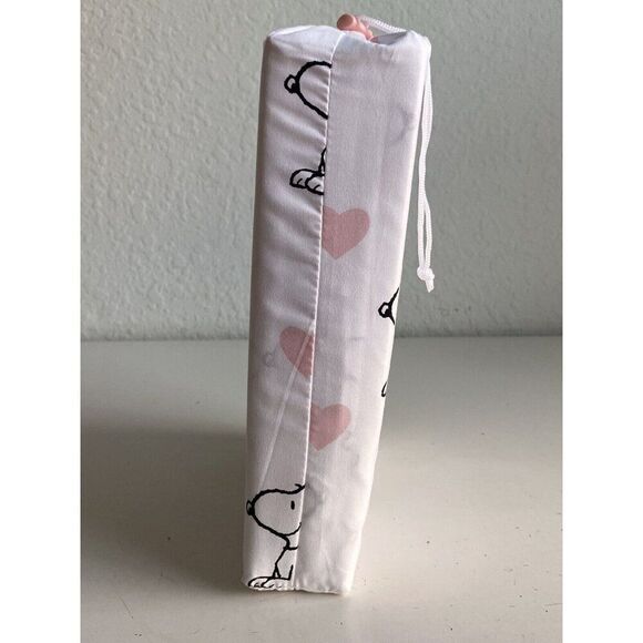 3 Pc Peanuts Snoopy Pink Hearts Valentines Day TWIN Size Sheet Set Soft NEW - Picture 5 of 12